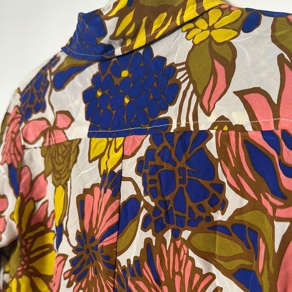 Trina Turk- Floral Button-Up Dress - Picture 4 of 5